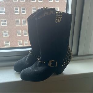 Betsey Johnson studded boots